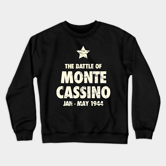 Battle Of Monte Cassino - World War 2 / WWII Crewneck Sweatshirt by Wizardmode